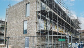 nieuwbouw aan de Midscheeps in de Groningse wijk Lewenborg